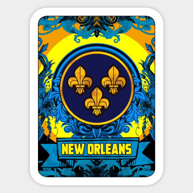 NEW  ORLEANS Sticker by theanomalius_merch